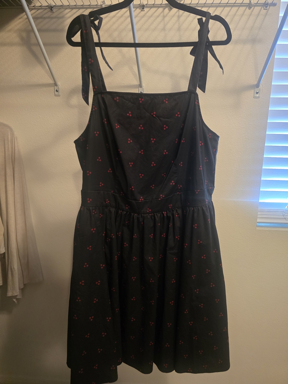 Torrid--Retro Square Neck Bow Strap Swing Dress--sz12